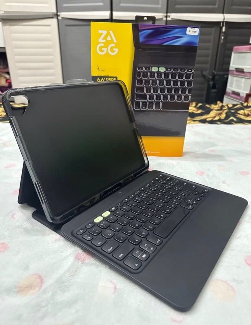 ZAGG Pro Keys 2 iPad Keyboard Case (Category: Cases & Sleeves) located in Manila. Submitted by ronniexb (Listing ID 1414098180, Image 3). Description: - ZAGG Pro Keys 2 keyboard case for iPad - Detachable Bluetooth keyboard - Protective case with drop protection - Built-in stand for multiple viewing angles - Includes original box FOR SALE: ZAGG Pro Keys 2 (iPad NOT included) P3,500 ONLY! For iPad Air 10.9 (4th and 5th gen) and iPad Air 11 (M2 and