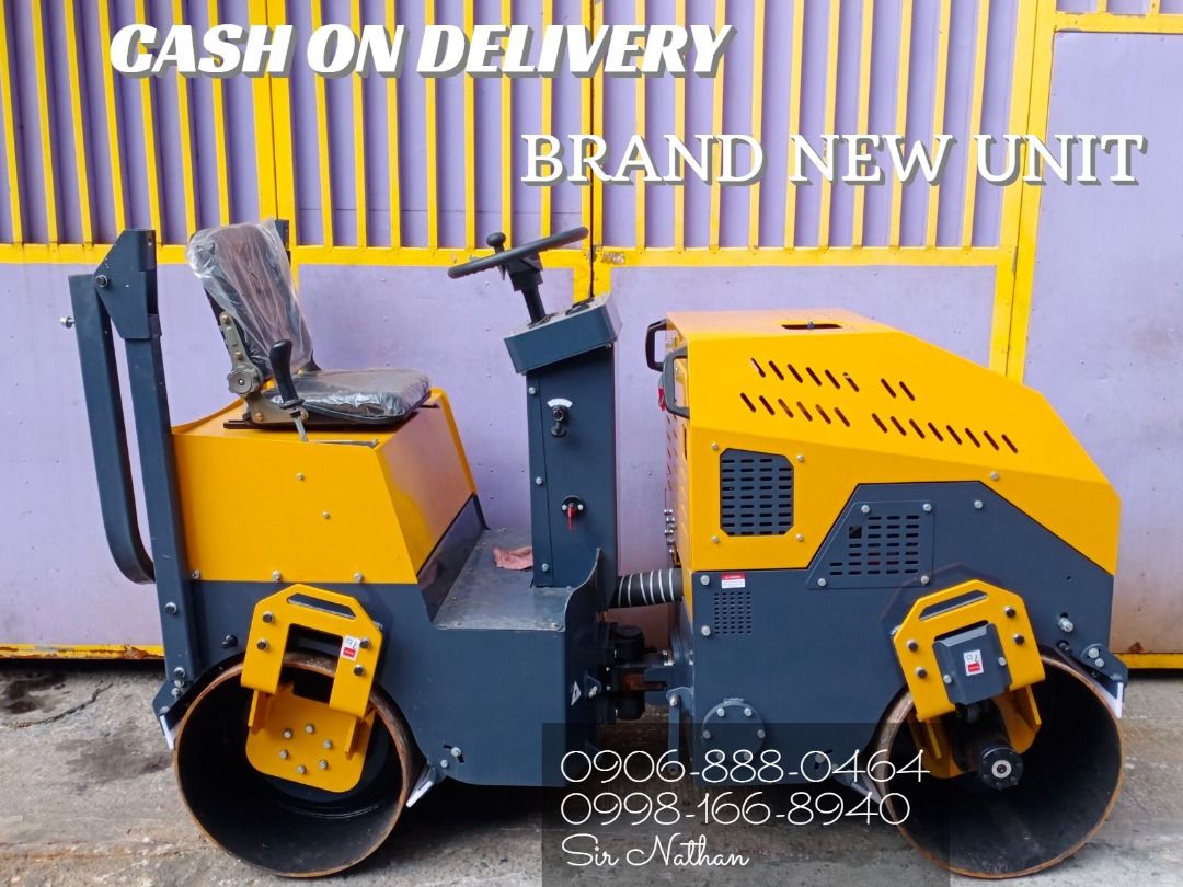 1,000Kg Ride On Road Roller Vibratory / Pison Double Drum / COD (Category: Construction Tools & Equipment) located in Manila. Submitted by trading.jenda11 (Listing ID 1414252847, Image 1). Description: CASH ON DELIVERY Fujikama Japan Ride on Road Roller Vibratory Weight : 1,000Kg Unit L : 216 cm W : 92 cm H : 146cm Wheel size front & Rear : L : 80 cm W : 53cm .