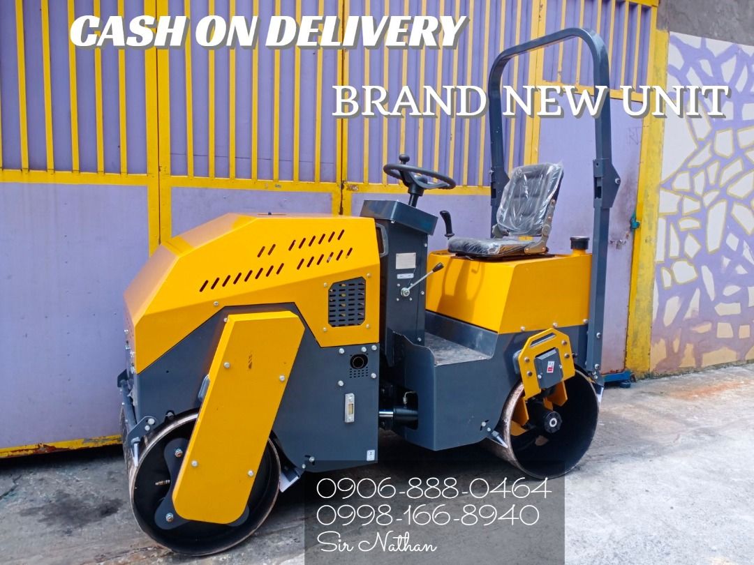 1,000Kg Ride On Road Roller Vibratory / Pison Double Drum / COD (Category: Construction Tools & Equipment) located in Manila. Submitted by trading.jenda11 (Listing ID 1414252847, Image 3). Description: CASH ON DELIVERY Fujikama Japan Ride on Road Roller Vibratory Weight : 1,000Kg Unit L : 216 cm W : 92 cm H : 146cm Wheel size front & Rear : L : 80 cm W : 53cm .