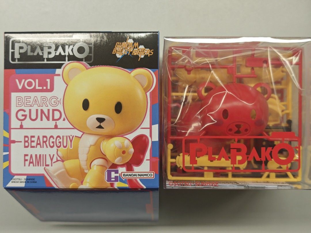 全新未砌件Bandai Namco Plabako Beargguy Family 熊霸大家族拼裝模型