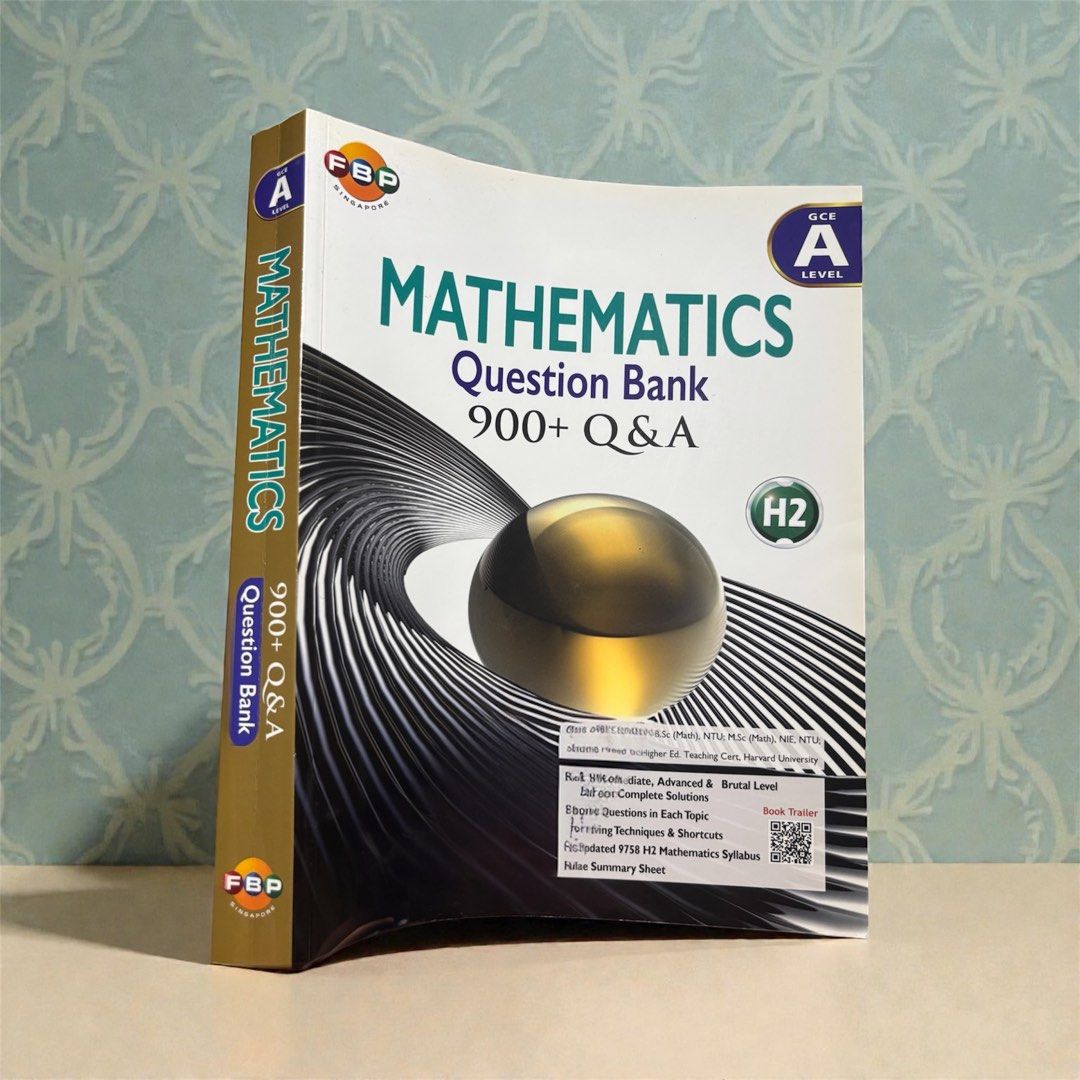A Level H2 Mathematics Question Bank 900+ Q&A FBP $39.90, Hobbies ...