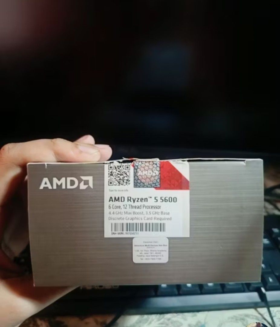 AMD Ryzen 5 5600 Processor, Computers & Tech, Parts & Accessories ...