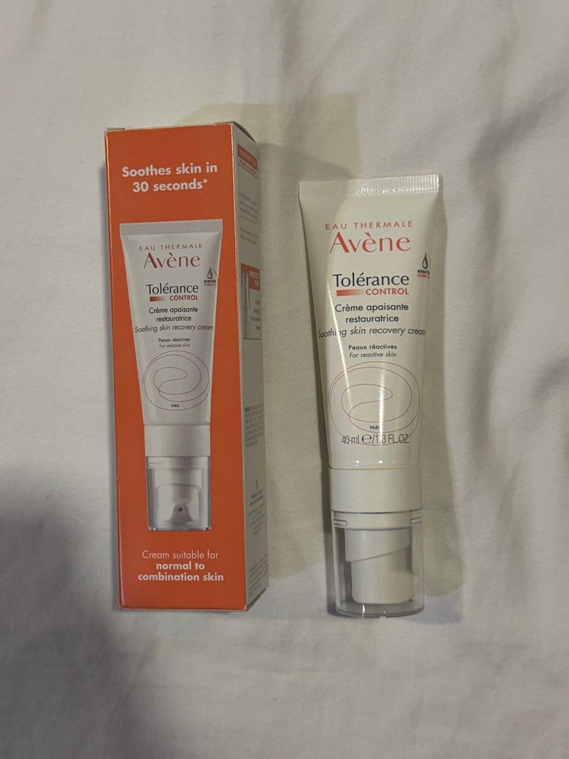 Avene Tolerance Control (Category: Face Care) located in Quezon City. Submitted by aa514 (Listing ID 1414394536, Image 1). Description: - Avene Tolerance Control Soothing Skin Recovery Cream - Specifically formulated for reactive skin - Suitable for normal to combination skin - Provides soothing relief in 30 seconds - Size: 40ml / 1.3 fl.oz - Expiration Date: September 2027 Bought in Australia .