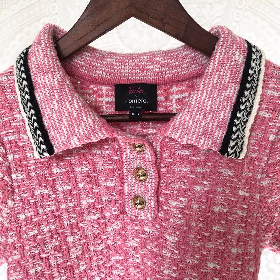 Barbie pink pomelo tweed top (Category: Blouses) located in San Fernando. Submitted by 100perscent (Listing ID 1414316854, Image 2). Description: This is my sister’s preloved. Never been used, she only tried it on Size: XS-S.
