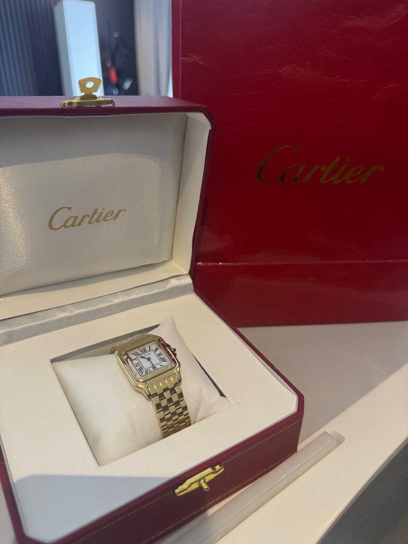 Cartier Panthere Watch (Category: Luxury Watches) located in Pasig City. Submitted by mr018 (Listing ID 1414268173, Image 1). Description: Cartier Panthere Watch for sale! Brand new Complete inclusions with original box, paperbag, & manual Pawnable 50-70% Cheaper than original mall price 15k pasig/taytay loc .
