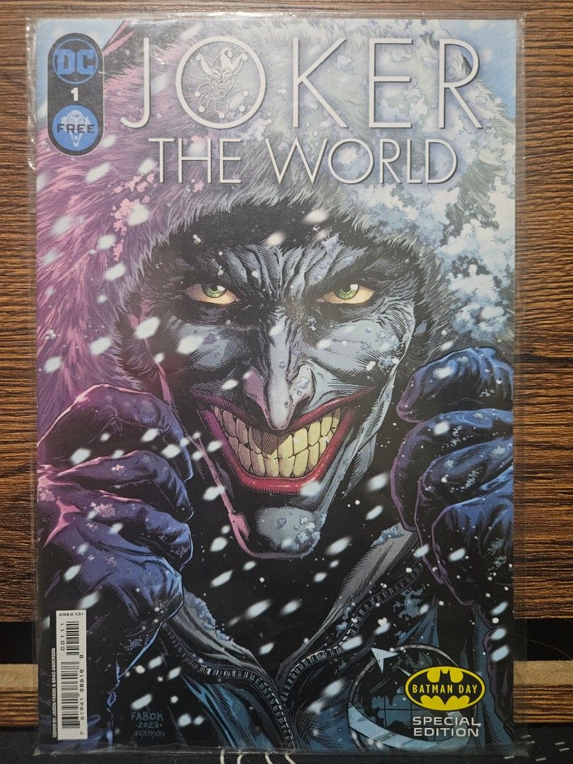 DC comic Joker The World Batman Day Special (Category: Comics & Manga) located in Manila. Submitted by uhndeng (Listing ID 1414282673, Image 1). Description: DC comic Joker The World Batman Day Special VF condition range Payment through gcash Books coming from Mandaluyong near MRT Boni shipping at risk and cost of buyer Thank you!.