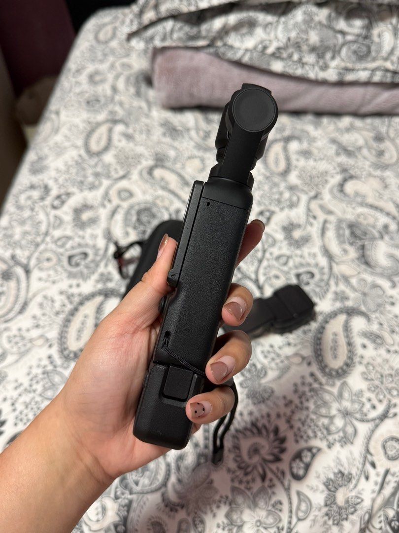 DJI Pocket 3 Camera with Accessories (Category: Cameras) located in Marikina City. Submitted by reyesjannmarielle (Listing ID 1414358618, Image 3). Description: Bought last July 2025 Used for a few times only. Comes with box, camera bag, gimbal cover, mini tripod, and wide-angle lens. .