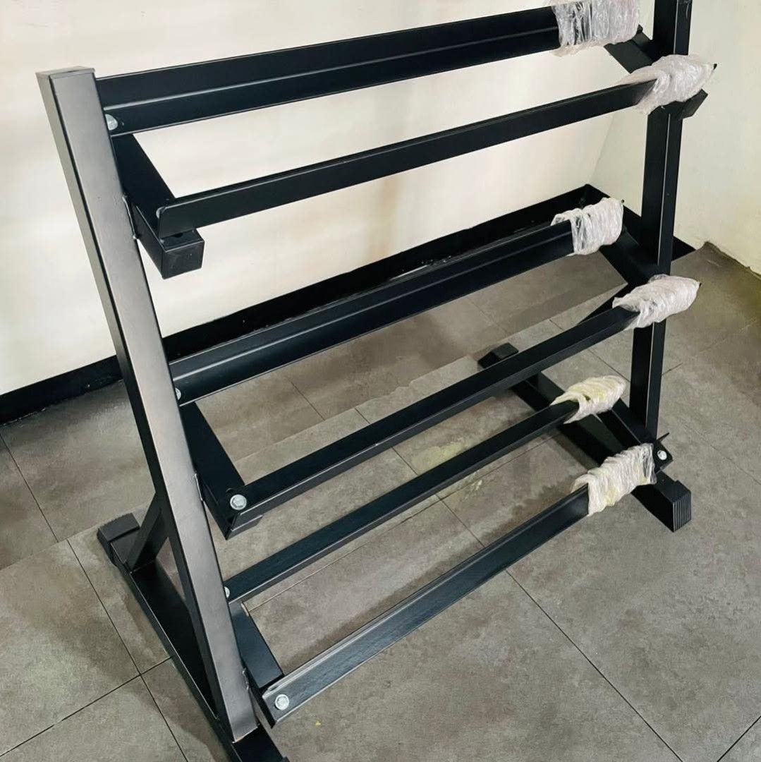 Dumbbell Rack 3 layers (Category: Weights & Dumbbells) located in Quezon City. Submitted by bellemarketing (Listing ID 1310908630, Image 1). Description: For pick up @ q.c.