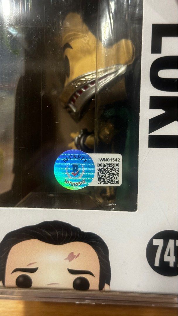 Funko Loki Tesseract signed by Tom Hiddleston (Category: Designer & Blind Box Toys) located in Antipolo. Submitted by agentjic (Listing ID 1408335071, Image 3). Description: 747 Loki Tesseract Funko Shop Gitd signed by Tom Hiddleston with Beckett COA-₱31,500.