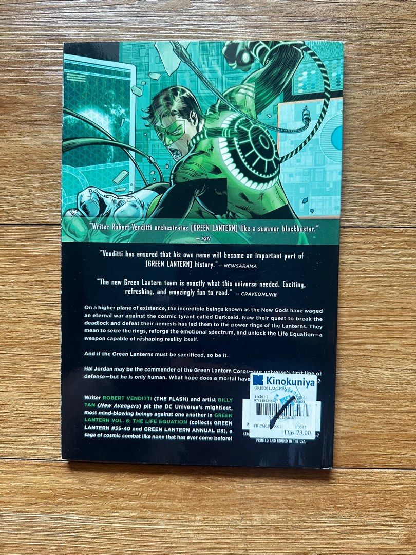 Green Lantern Vol. 6 The Life Equation (Category: Comics & Manga) located in Paranaque City. Submitted by safedolphin.dc2bd2 (Listing ID 1414273539, Image 2). Description: Green Lantern Vol. 6 The Life Equation (Trade Paperback) NEW Soft cover Can send additional photos/video upon request MOP: GCash, BDO MOD: Grab, Lalamove, Flash Express Meetups: SM Bicutan for sure buyers 📝IMPORTANT NOTES: *Strictly payment first. *First to pay gets the item. 