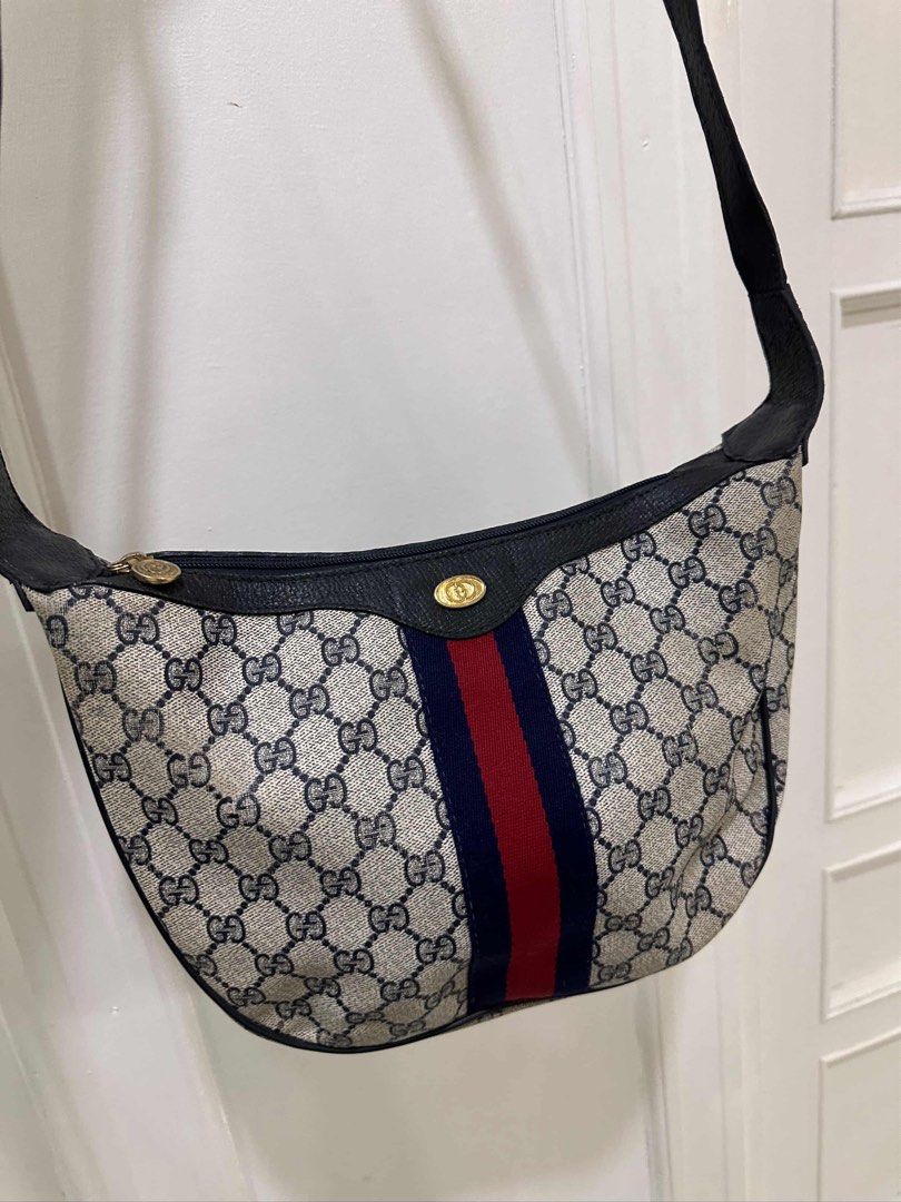 Gucci Moon Sling Bag 100% Orig (Category: Luxury Bags & Wallets) located in Cavite. Submitted by oldthreadsz (Listing ID 1414426809, Image 1). Description: 100% Original Entrupy Certificate With provided box With flaws so selling low. Please manage your expectations. Pm for more pics .