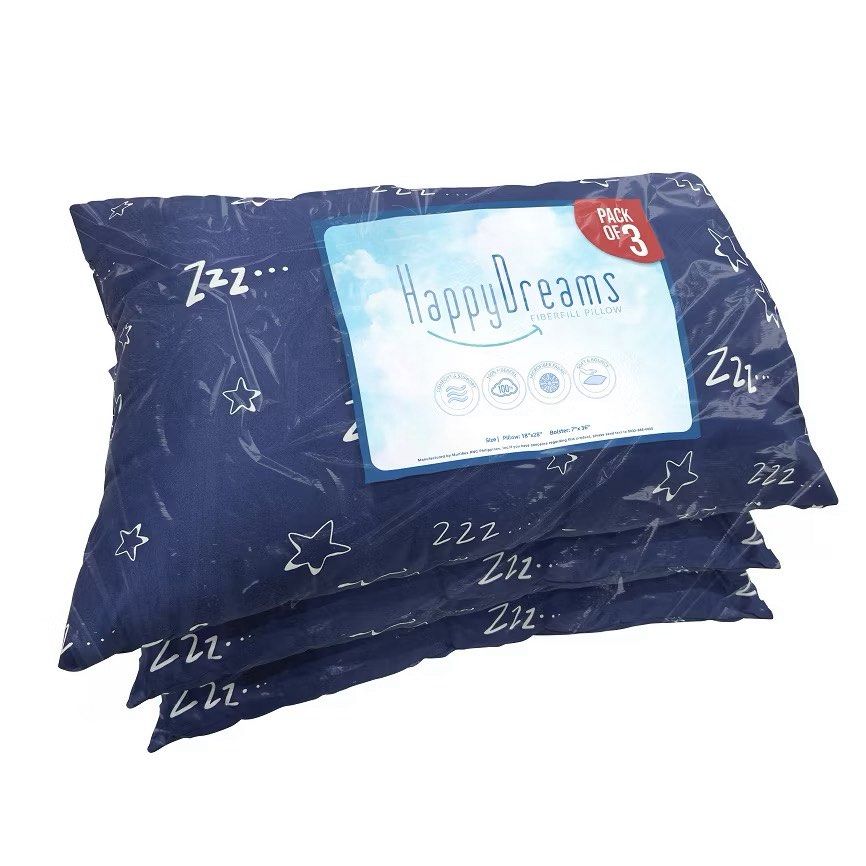 Happy Dreams Pillow 3pcs (Category: Bed Frames & Mattresses) located in Marikina City. Submitted by _Hanako (Listing ID 1414301699, Image 1). Description: Uratex Pillows Rfs: nasobrahan ng bili.