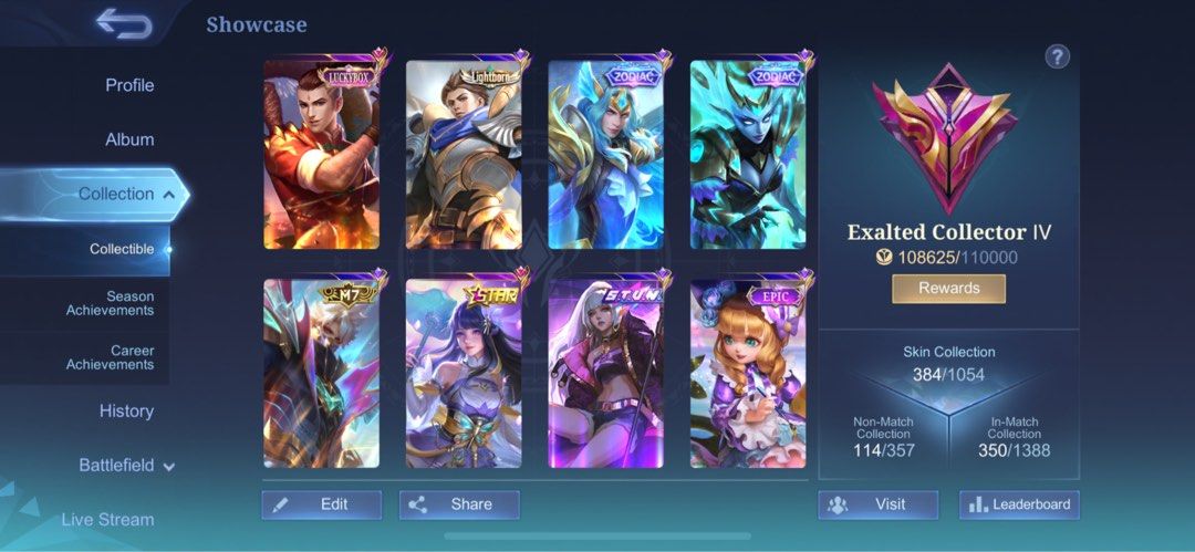 High Winrate/Premium Skins. Mobile Legends Account (Category: Others) located in Manila. Submitted by xadu07 (Listing ID 1414428241, Image 2). Description: rfs: grind na sa totoong buhay Meet up only, around sampaloc.