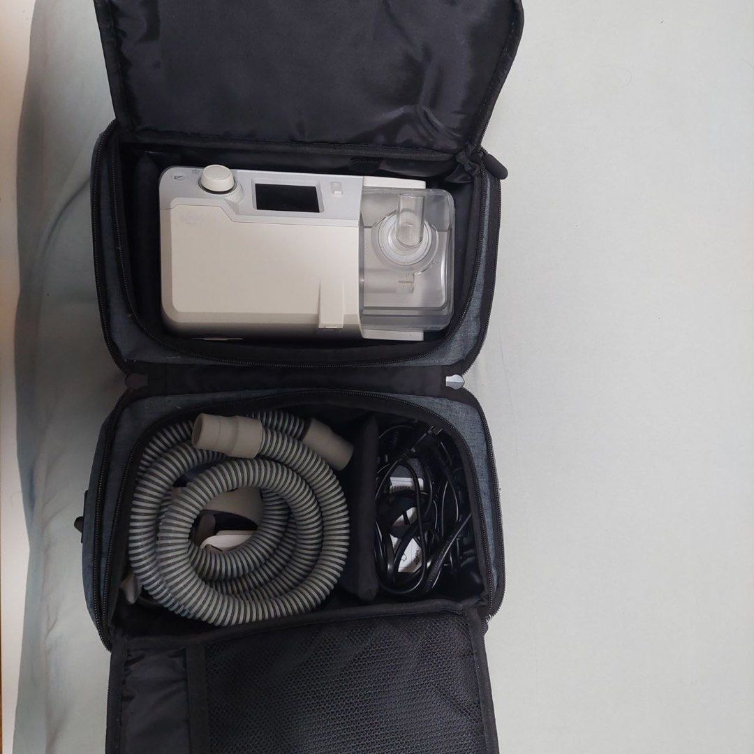 Hypnus CPAP Machine with Accessories (Category: Medical Supplies & Tools) located in Cavite. Submitted by jp________ (Listing ID 1414322974, Image 1). Description: - for sleep apnea symptoms - bought for 42k in 2023 and used only for 2-3 months RFS - not being used anymore.