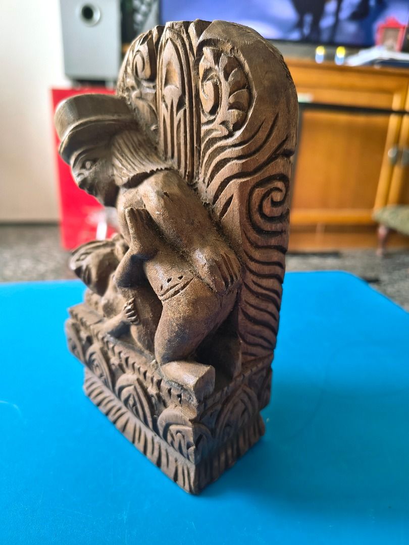 Kamasutra Wooden Figurine (Category: Other Home Decor) located in Paranaque City. Submitted by donjuan_thegreat (Listing ID 1414432921, Image 3). Description: Item in very good vintage condition Purchased in Spain Origin: India Material: Wood Issue: with chip on bottom portion as seen in pics Dimensions: H 17 cm L 10 cm W 5 cm For pick-up at UPS 5 Parañaque or can ship at buyer´s expense #kamasutra #antique #woodensculpture #erotic .