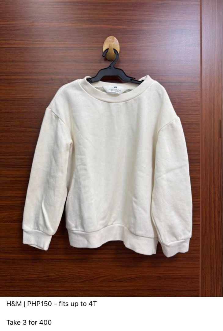 Kids Sweatshirt (H&M, etc) (Category: Babies & Kids Fashion) located in Manila. Submitted by tinywhinypreloved (Listing ID 1414409109, Image 2). Description: Details are included in each photo.