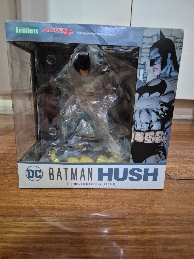 Kotobukiya Art FX Batman Hush Statue (Category: Figurines & Statues) located in Quezon City. Submitted by infinitudecollectibles (Listing ID 1414312993, Image 1). Description: - Kotobukiya Batman Hush ArtFX+ statue. - Brand new, in original packaging, never opened. Meetup available: Greenbelt malls on weekdays. Otherwise delivery via Lalamove/Grab delivery at buyers expense. Payment: BDO/Gcash/Maya Discount available if you purchase multiple list
