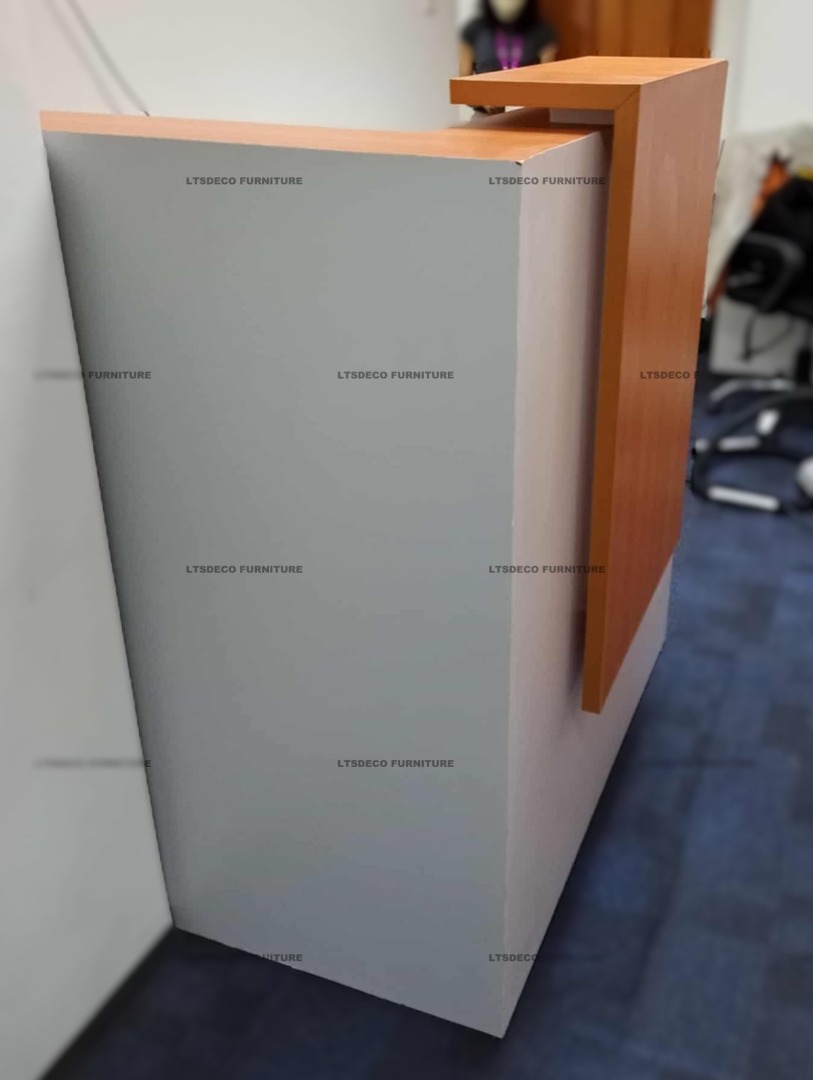 Laminated reception counter table desk office partition furniture ...