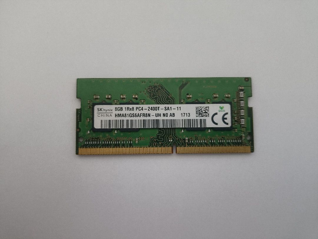 Laptop Ram DDR3 and DDR4 SO‑DIMM (Category: Laptops & Notebooks) located in San Mateo. Submitted by yoisho (Listing ID 1414433864, Image 2). Description: 2x8GB SK Hynix DDR4 SO‑DIMM 2400 MHz [SOLD] 3x4GB Ramaxel DDR3 / DDR3L SDRAM SO‑DIMM 1600 MHz RFS: de-cluttering.