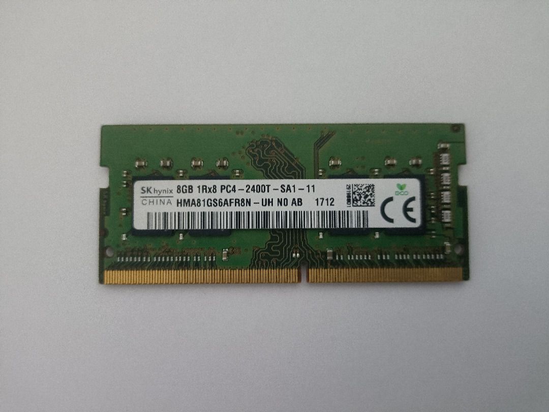 Laptop Ram DDR3 and DDR4 SO‑DIMM (Category: Laptops & Notebooks) located in San Mateo. Submitted by yoisho (Listing ID 1414433864, Image 3). Description: 2x8GB SK Hynix DDR4 SO‑DIMM 2400 MHz [SOLD] 3x4GB Ramaxel DDR3 / DDR3L SDRAM SO‑DIMM 1600 MHz RFS: de-cluttering.