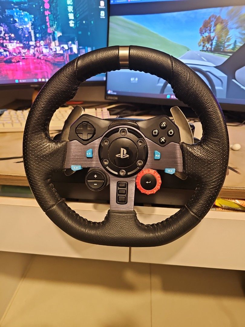 Logitech G29 Driving Force Racing Wheel for PS4/PC, Video Gaming ...