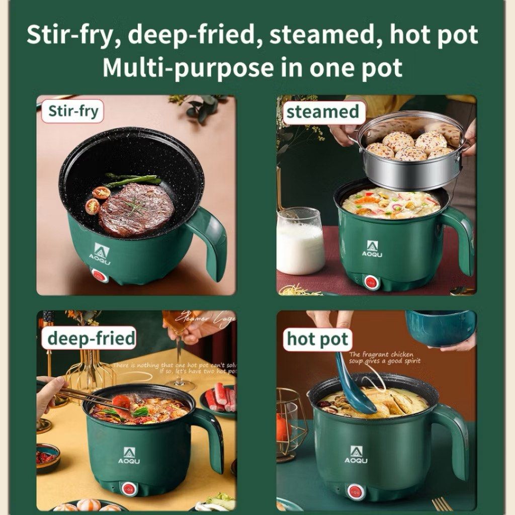 Mini Rice Cooker (Category: Cookers) located in Manila. Submitted by jinariii (Listing ID 1414367684, Image 3). Description: ▫️NEW ▫️Perfect for solo ▫️Multi-functional cooker ▫️Color green.