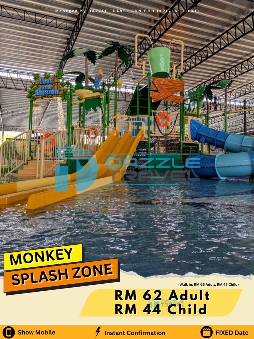 Monkey Splash Zone - Monkey Canopy, Tickets & Vouchers, Local ...