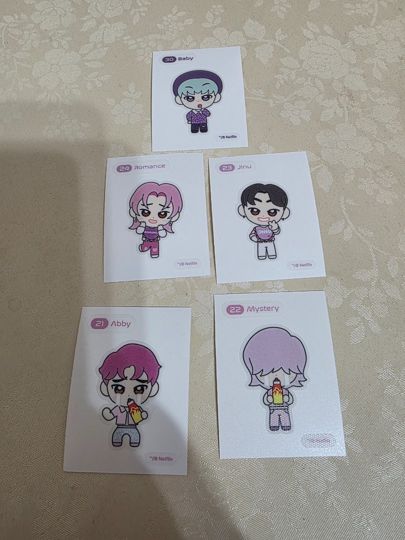 【交換/收/賣】Netflix Kpop Demon Hunters 獵魔女團多款隨機貼紙 sticker baby romance jinu ...
