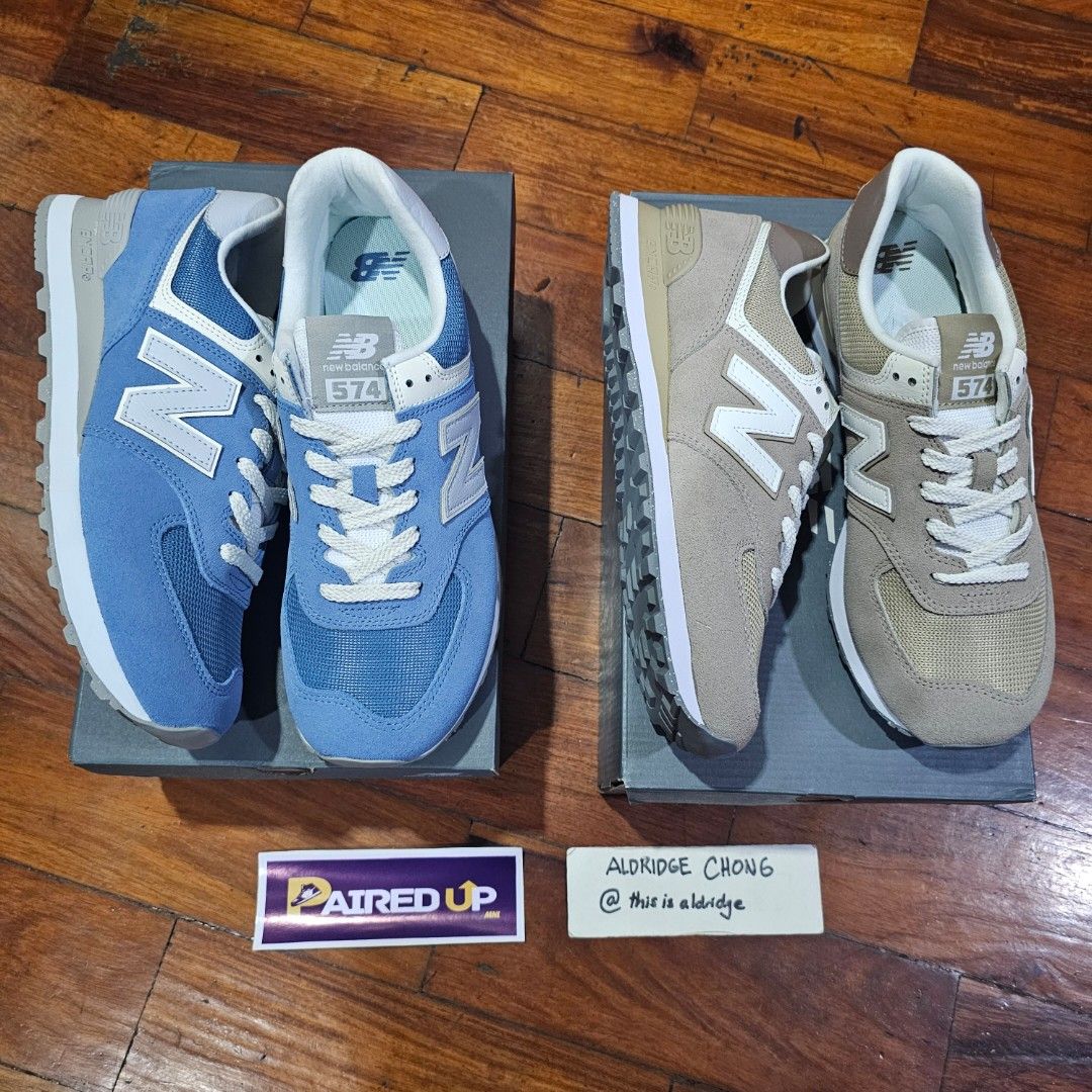New Balance 574 Classic Sneakers (Category: Sneakers) located in Quezon City. Submitted by thisisaldridge (Listing ID 1414316801, Image 1). Description: for sale NB 574 Classic 'Heron Blue' size 9 / new php 3,500 NB 574 Classic 'Light Mushroom Stoneware' size 9 / new php 3,500 📍 tomas morato, QC.