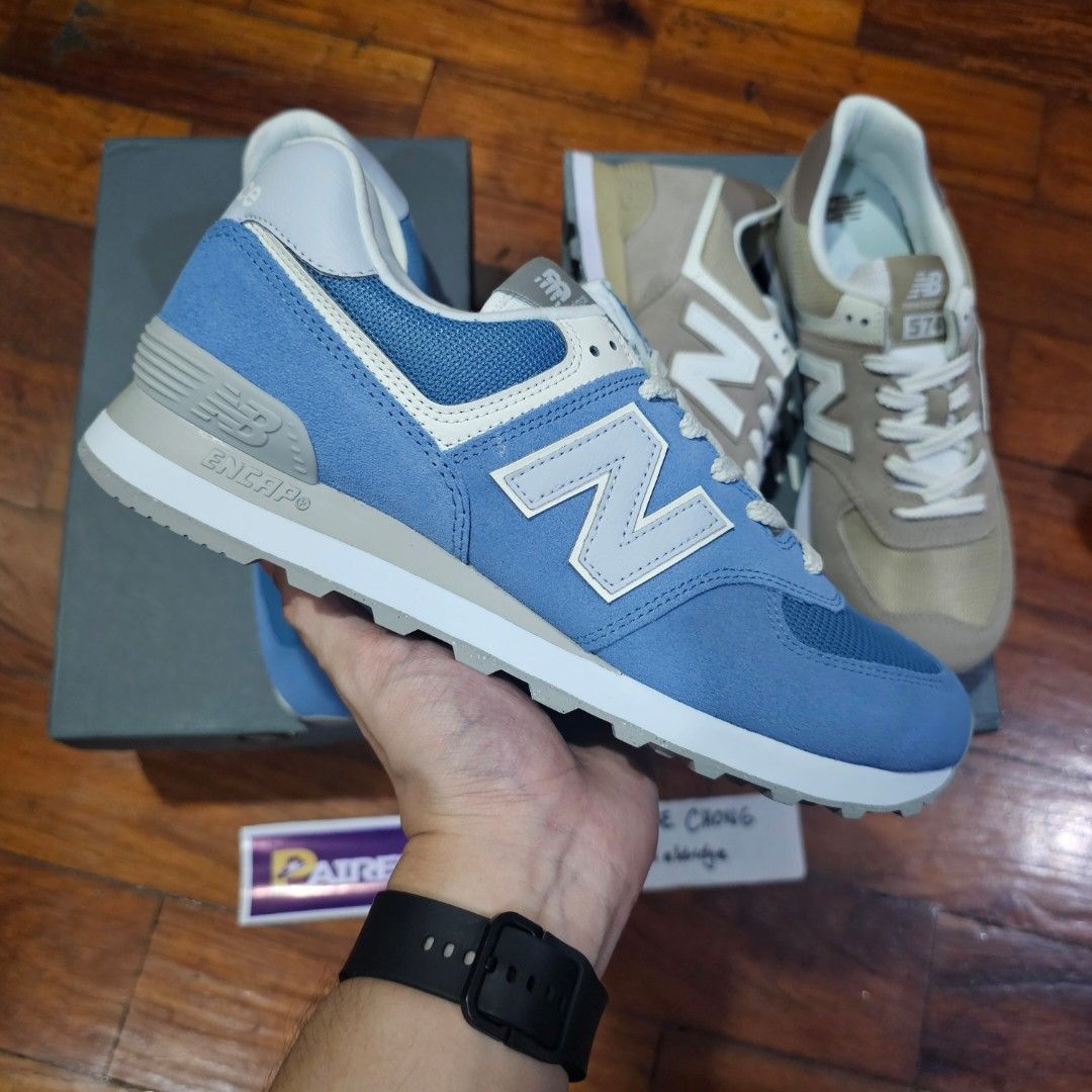 New Balance 574 Classic Sneakers (Category: Sneakers) located in Quezon City. Submitted by thisisaldridge (Listing ID 1414316801, Image 2). Description: for sale NB 574 Classic 'Heron Blue' size 9 / new php 3,500 NB 574 Classic 'Light Mushroom Stoneware' size 9 / new php 3,500 📍 tomas morato, QC.