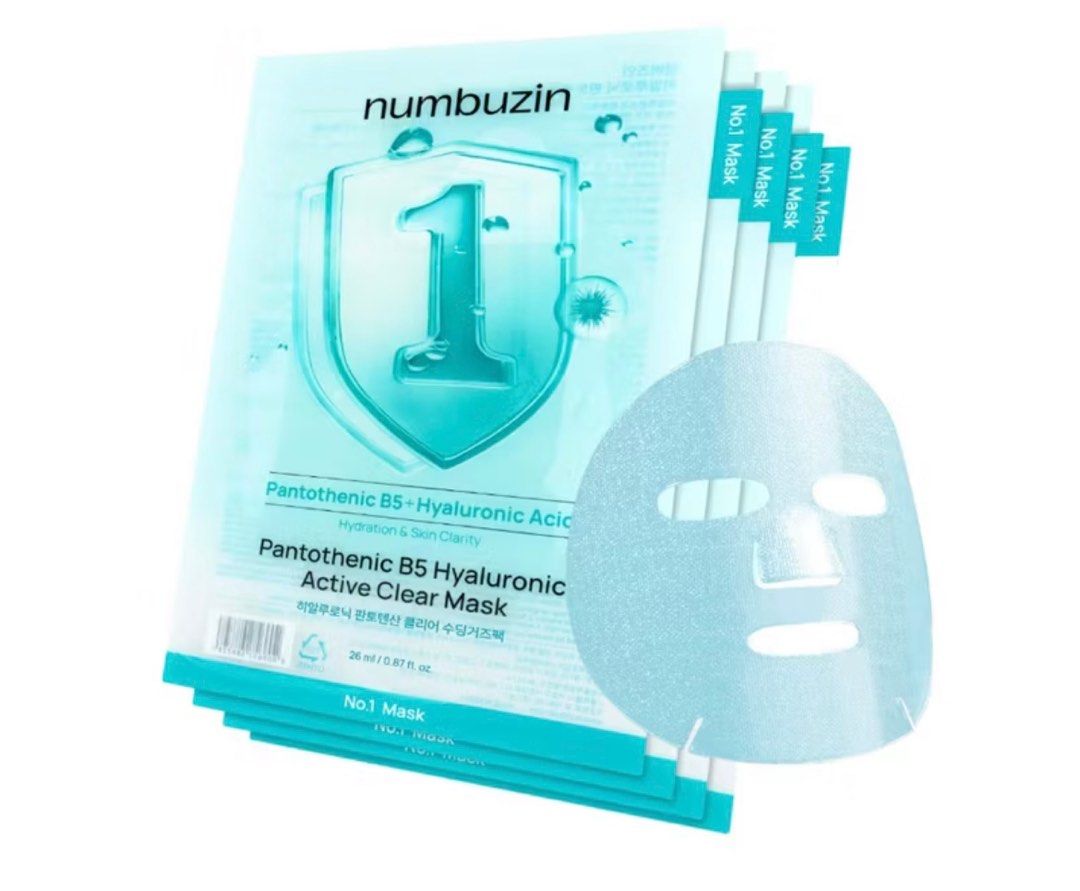 Numbuzin No.1 Mask (4 pc. Set) (Category: Face Care) located in Davao. Submitted by msldeclutters (Listing ID 1414426270, Image 1). Description: - Numbuzin No.1 Mask (4 pcs) - Sold as a set Expiry Date: 08/19/2027 - From the official Numbuzin Store, Originally sold at ₱700 - Brand New while each mask is sealed individually - Hydrates and clarifies skin, contains Pantothenic B5 and Hyaluronic Acid RFS: Decluttering bc I still have too much sheet m