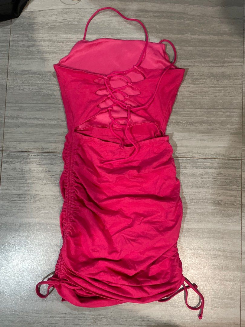 Pink Bodycon Dress with Tie Back (Category: Dresses) located in Quezon City. Submitted by jackiedc (Listing ID 1414320974, Image 3). Description: .