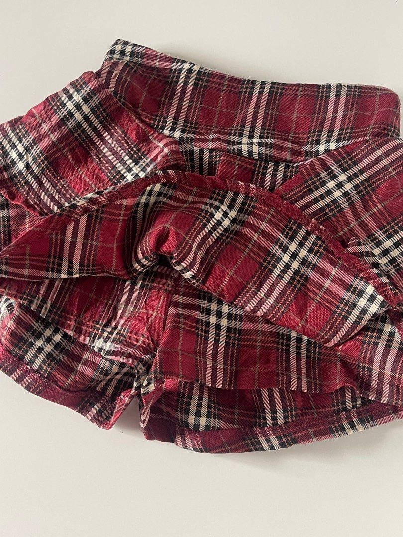 Plaid Ruffle Skirt (Category: Skirts) located in Cavite. Submitted by devilourea (Listing ID 1414306124, Image 2). Description: - Plaid mini skirt in red, black, and white - garterized (strechable) - with inner (skort style) .