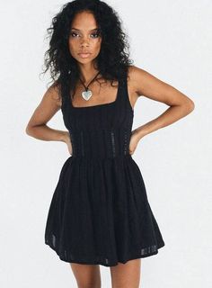 strapless open back dress Houser Mini Dress Denim main image 1