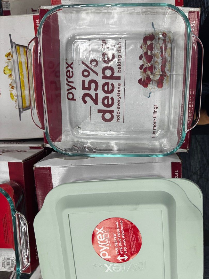 Pyrex for sale (Category: Dinnerware & Cutlery) located in Quezon City. Submitted by iamjeez (Listing ID 1414335310, Image 2). Description: PYREX FOR SALE ALL BRAND NEW WITH BOX MSG FOR DETAILS ALL BELOW 1k .