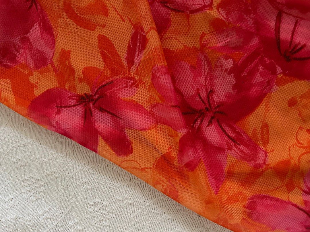 SHEIN Floral Long Skirt (Category: Skirts) located in Batangas. Submitted by dusclutter (Listing ID 1414306919, Image 2). Description: Used only once for a party Garterized waist/Stretchy material No issues/signs of usage RFS: decluttering, moving places Loc: Sto tomas, Batangas MOP: Gcash Shipping c/o buyer via J&T .