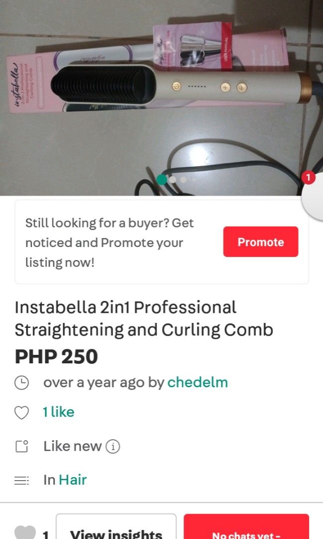 TAKE ALL!!! (Category: Cross-body Bags) located in Manila. Submitted by chedelm (Listing ID 1414379584, Image 3). Description: crossbody body bag and straightening comb get nyo po pm lang take the 2 items for 500 only.