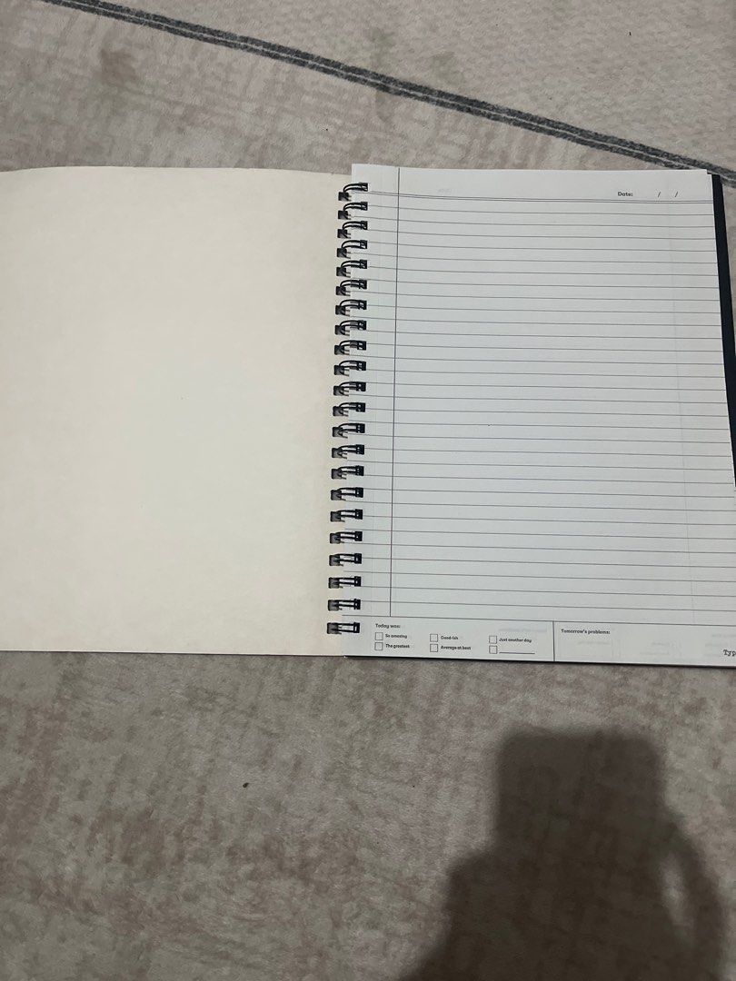 Typo Spongebob Squarepants Spiral Big Notebook (Category: Stationery & School Supplies) located in Kawit. Submitted by akcmrc (Listing ID 1414425198, Image 2). Description: 📍Kawit, Cavite ❕SHIPPING EVERY WEEKEND❕ ✨only a few pages ripped.