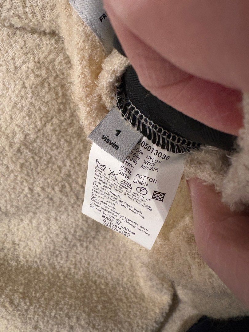 Visvim IRIS Jacket （分類：外套及戶外衣服）位於 Hong Kong。 由 visvim_sell 提交（商品編號 1414385388，圖片 3）。簡介： Size 1 Wool Double side wear Lightly used 95%new Can ask for more pics 。