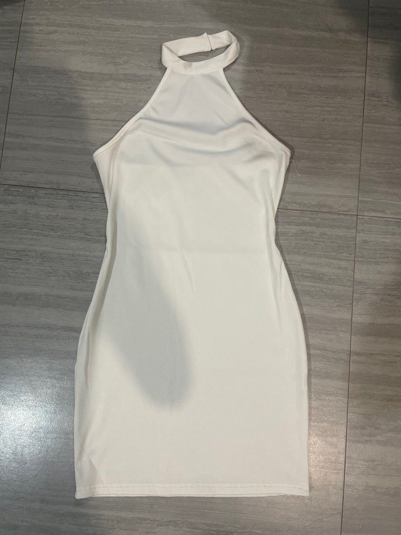 White Halter Neck Dress (Category: Dresses) located in Quezon City. Submitted by jackiedc (Listing ID 1414321043, Image 1). Description: .