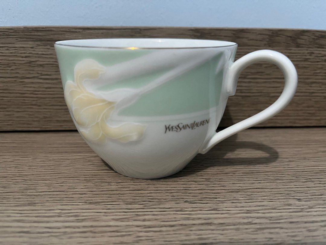 YSL Teacup Set (cup and saucer) (Category: Coffee & Tea Tableware) located in Paranaque City. Submitted by simonthecutecatboy (Listing ID 1414257889, Image 2). Description: YSL tea set -saucer approx 5.75" D -cup approx 3.4" D -no box -1 set.