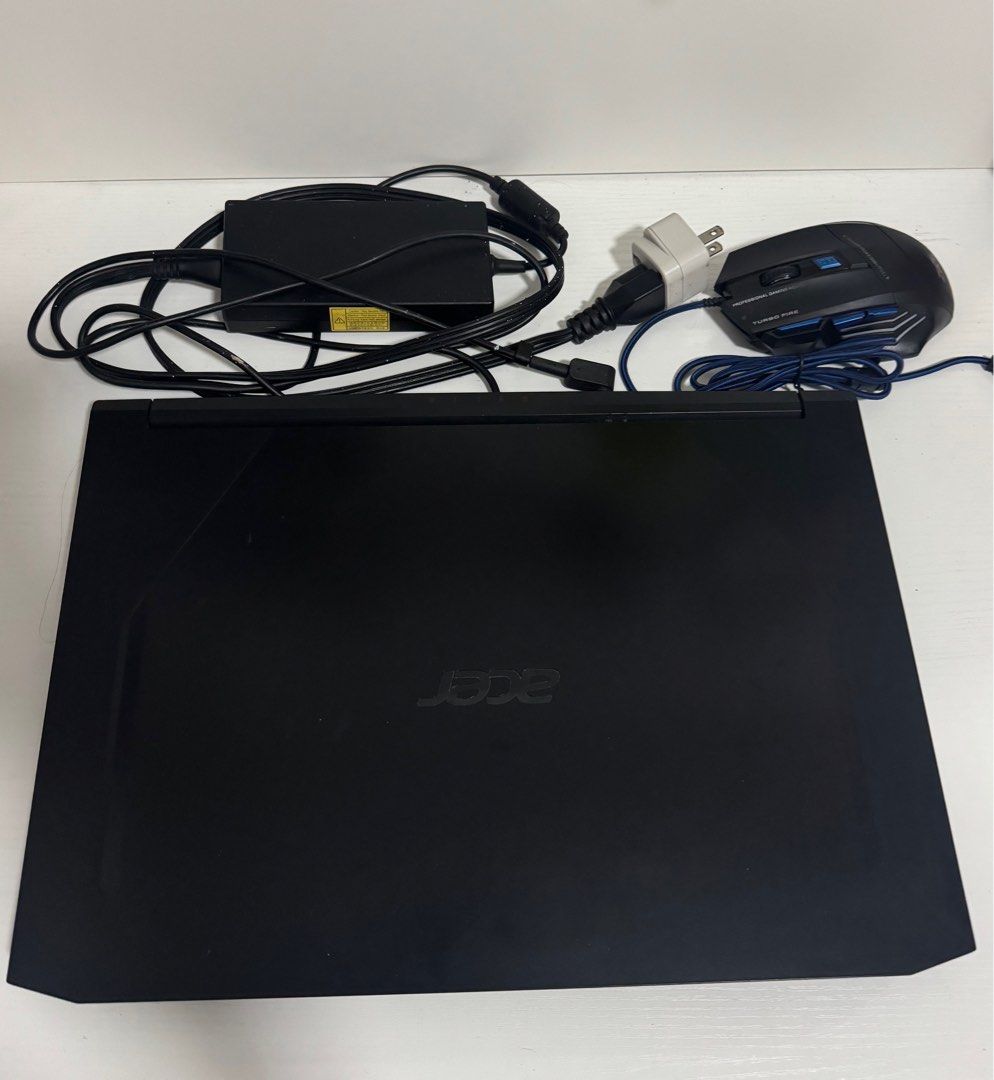 Acer Nitro 5 Gaming Laptop Core i5 (Category: Laptops & Notebooks) located in San Pedro. Submitted by your.nextcloset (Listing ID 1414593972, Image 2). Description: - Acer Nitro 5 gaming laptop - with charger and free gaming mouse, no box - Black design - never nabagsak, no big dents, but with minimal and not visible scratches (you can request for more pics) - RUSH SELLING, slightly nego (Lowball offers will be ignored) - RFS: upgraded to macbook