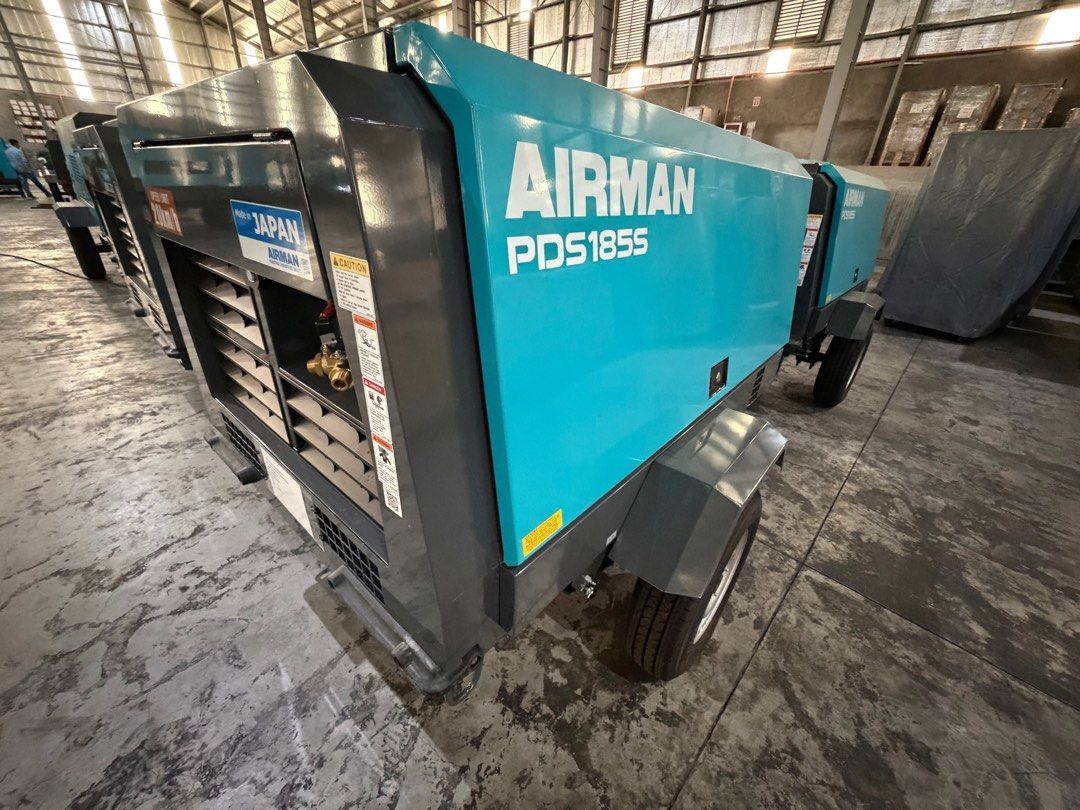 Airman Brand New 185 cfm (Category: Construction Tools & Equipment) located in Manila. Submitted by santiago0721 (Listing ID 1414441822, Image 2). Description: Brand New Unit Many stocks available Airman Japan made (best brand in the market) Heavy duty 185 cfm Kubota Engine Can run 2 units jackhammers.
