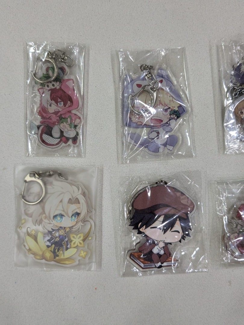 Assorted Anime Keychains - Bungou Stray Dogs (BSD), Haikyuu, MHA ...