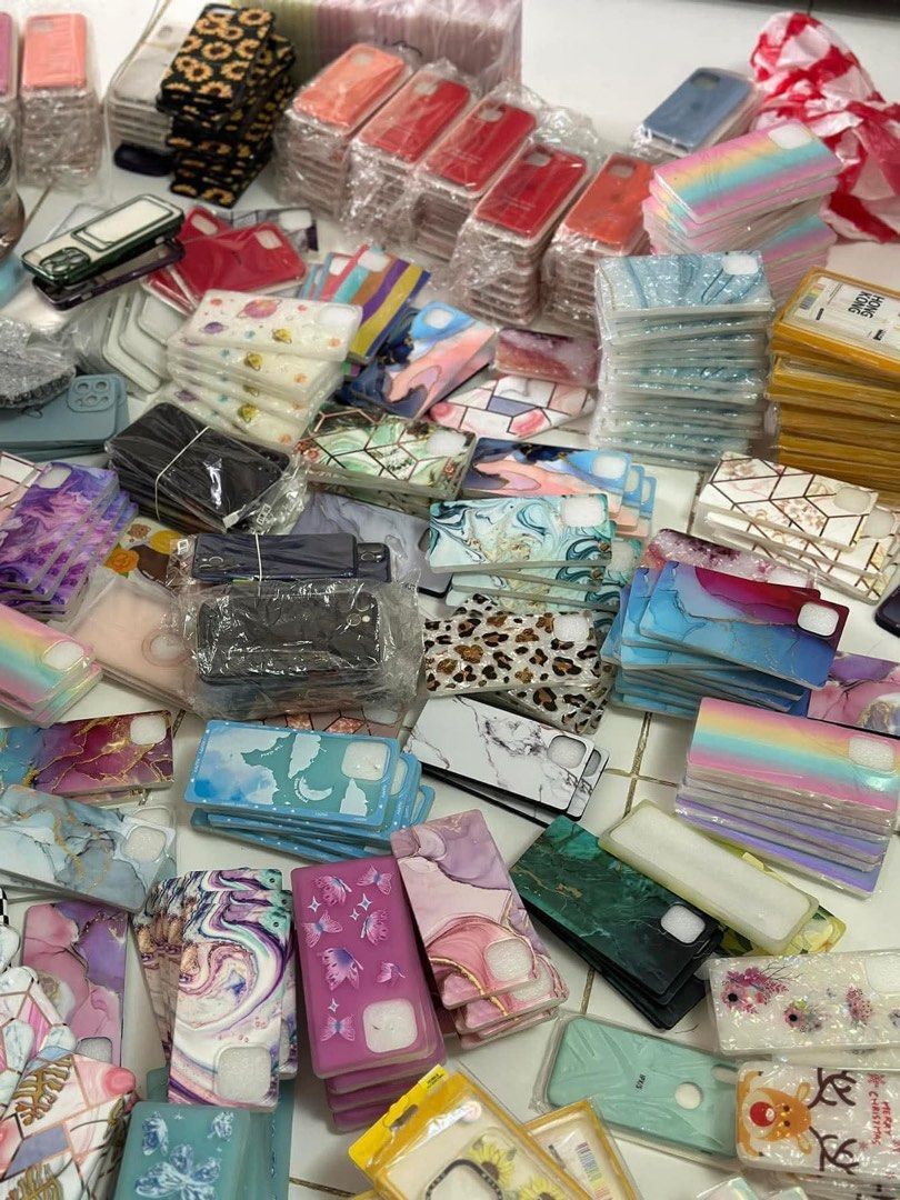 ASSORTED IPHONE CASES BUNDLE (Category: Cases & Sleeves) located in Davao. Submitted by secondstudioph (Listing ID 1414533330, Image 3). Description: Iphone 6s - 13 pro max ( all variants) Assorted designs / iphone variants Bundle of 25 pcs = ₱ 800 Bundle of 50 pcs = ₱1,200 — random designs per bundle (not all designs are on the photo) — All brandnew but manage your expectations as we are selling it at a low price to clear out our inventory Locat