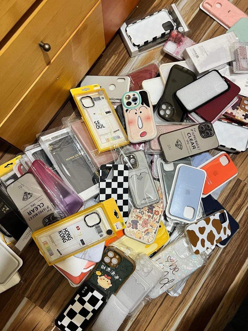 ASSORTED IPHONE CASES BUNDLE (Category: Cases & Sleeves) located in Davao. Submitted by secondstudioph (Listing ID 1414533330, Image 2). Description: Iphone 6s - 13 pro max ( all variants) Assorted designs / iphone variants Bundle of 25 pcs = ₱ 800 Bundle of 50 pcs = ₱1,200 — random designs per bundle (not all designs are on the photo) — All brandnew but manage your expectations as we are selling it at a low price to clear out our inventory Locat