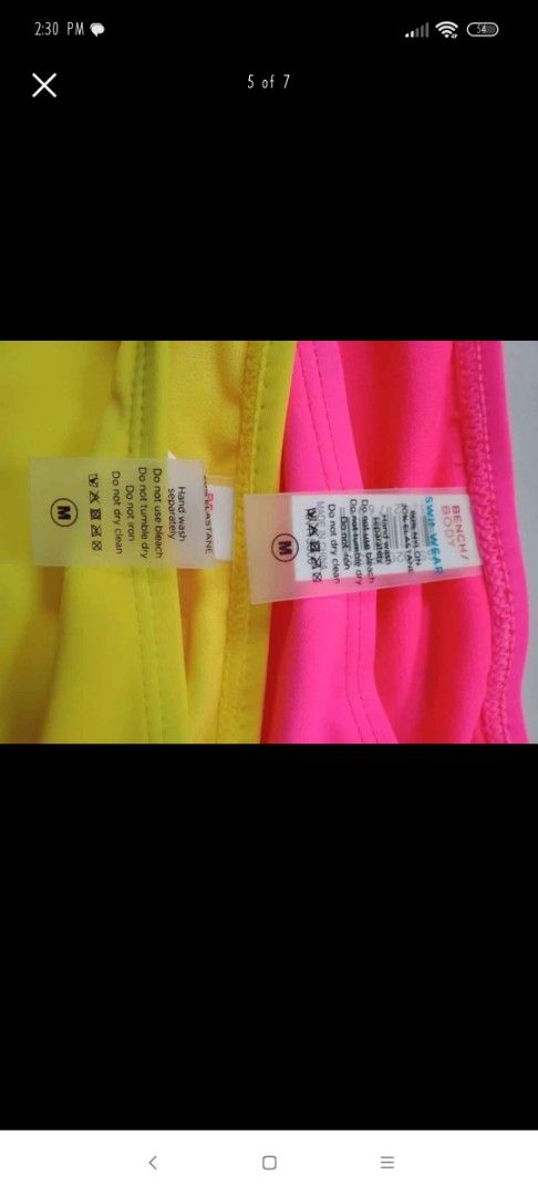 Bikini Swimsuit Set Brand New (Category: Bikinis & Swimsuits) located in Naga. Submitted by forsaleitems2 (Listing ID 1414514859, Image 2). Description: - yellow bikini set - Size: Medium - Top: Ruffled design with tie straps - Includes: Top and bottom - Material: Textured fabric - Condition: New with tags last price posted price tag still intact 849.75 never been used plus sf.