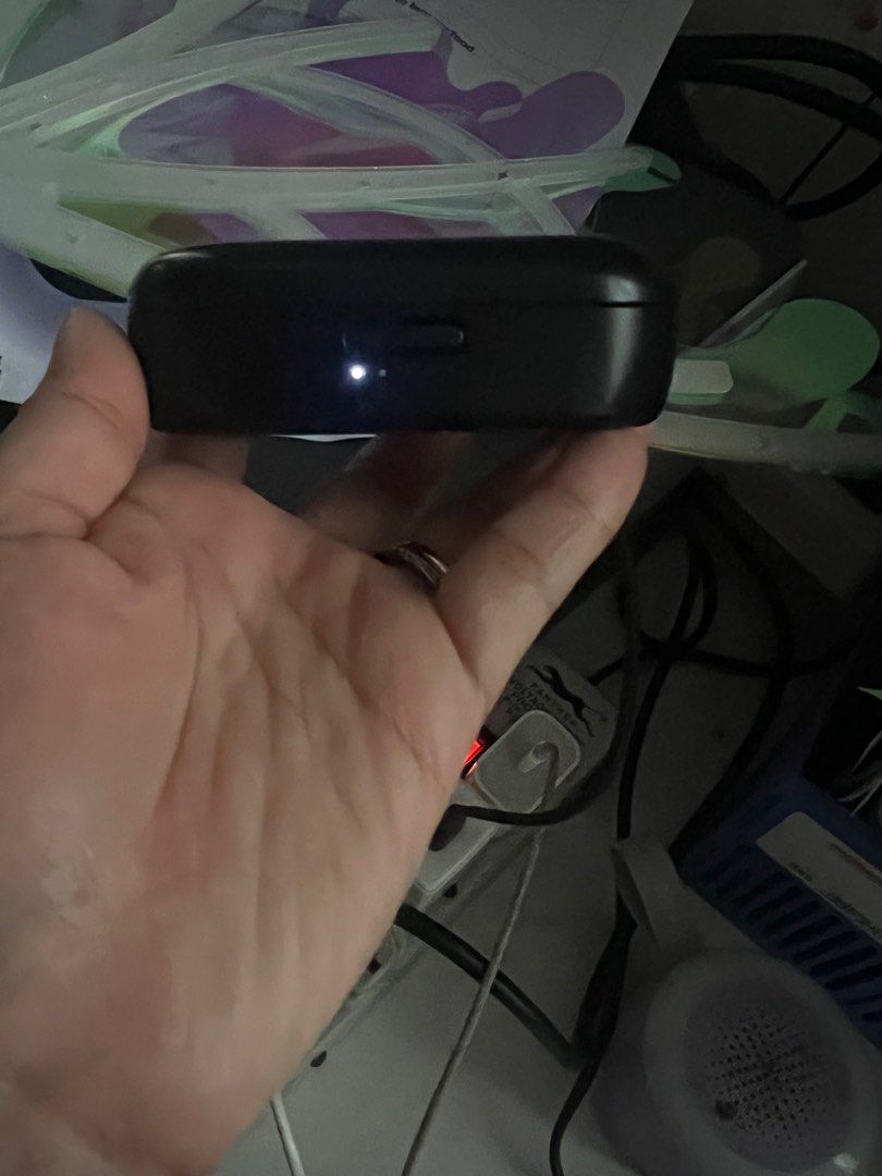 Bose Wireless Earbuds with Charging Case (Category: Earphones) located in San Jose del Monte. Submitted by loved.bags (Listing ID 1414524800, Image 3). Description: Bose wireless earbuds with a charging case. The case has a USB-C port for charging. The earbuds are black and have the Bose logo. The charging case also has a light indicator. The model number is visible on the bottom of the case. Includes the charging case and earbuds. complete with 