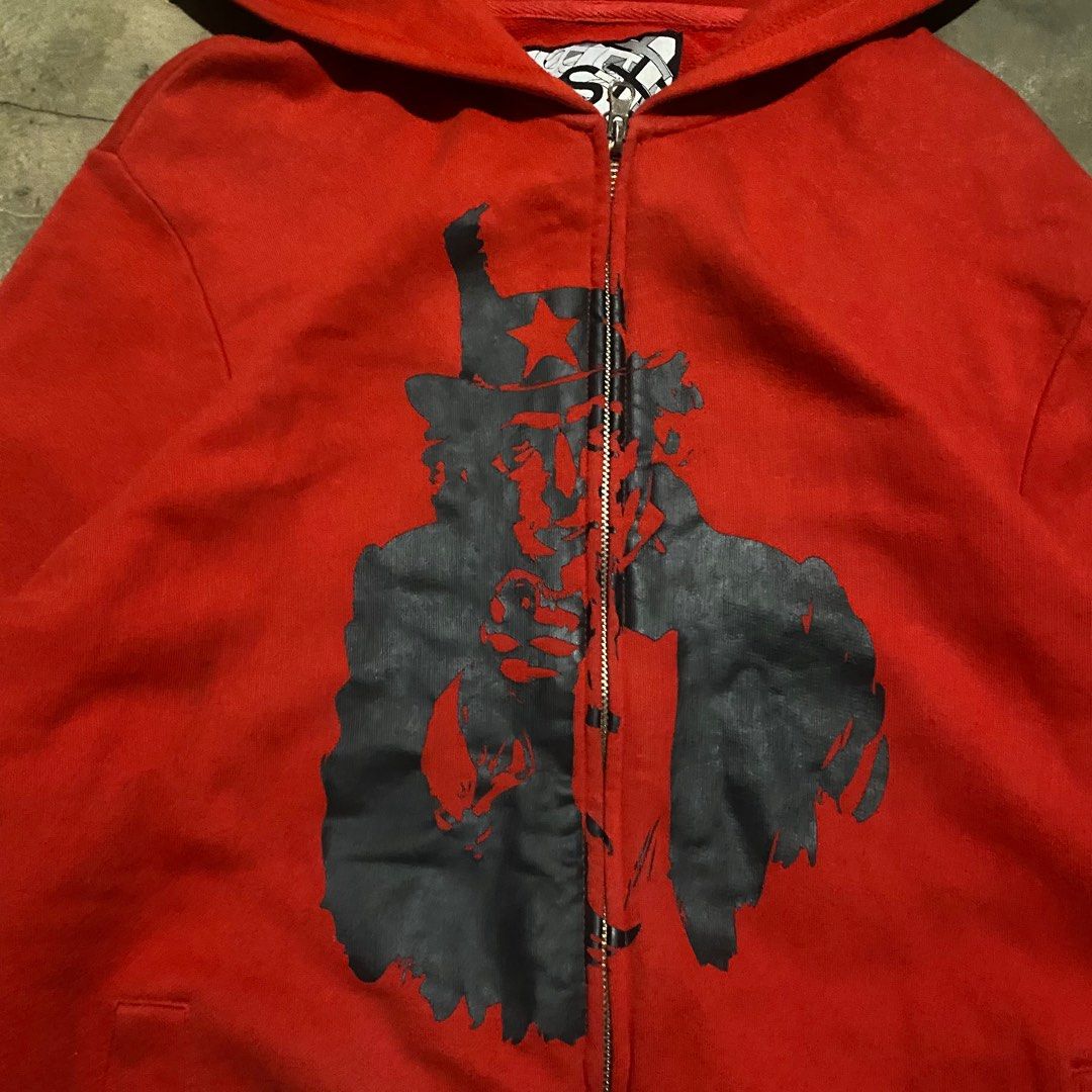BSX Red Zip-Up Hoodie (Category: Coats, Jackets and Outerwear) located in Manila. Submitted by gregmarc5503863 (Listing ID 1414622486, Image 2). Description: - BSX red zip-up hoodie - Size: M - Graphic print on front - Logo on hood - Full zip closure - Hood with printed design - Comfortable material - Ideal for casual wear BSX W:21 L:27.