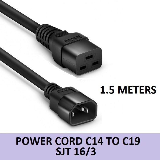 C14 to C19 Power Cord (Category: Cables & Adaptors) located in Manila. Submitted by sdfsolutions (Listing ID 1414478964, Image 1). Description: Brand new On hand Pick up or COD pwede Direct supplier.